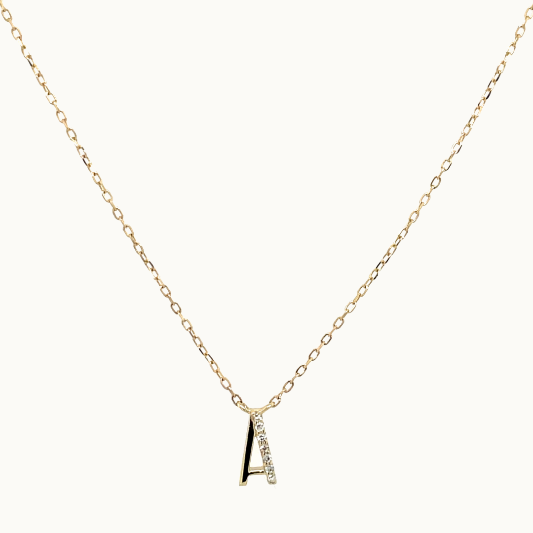 Letter Diamond Necklace