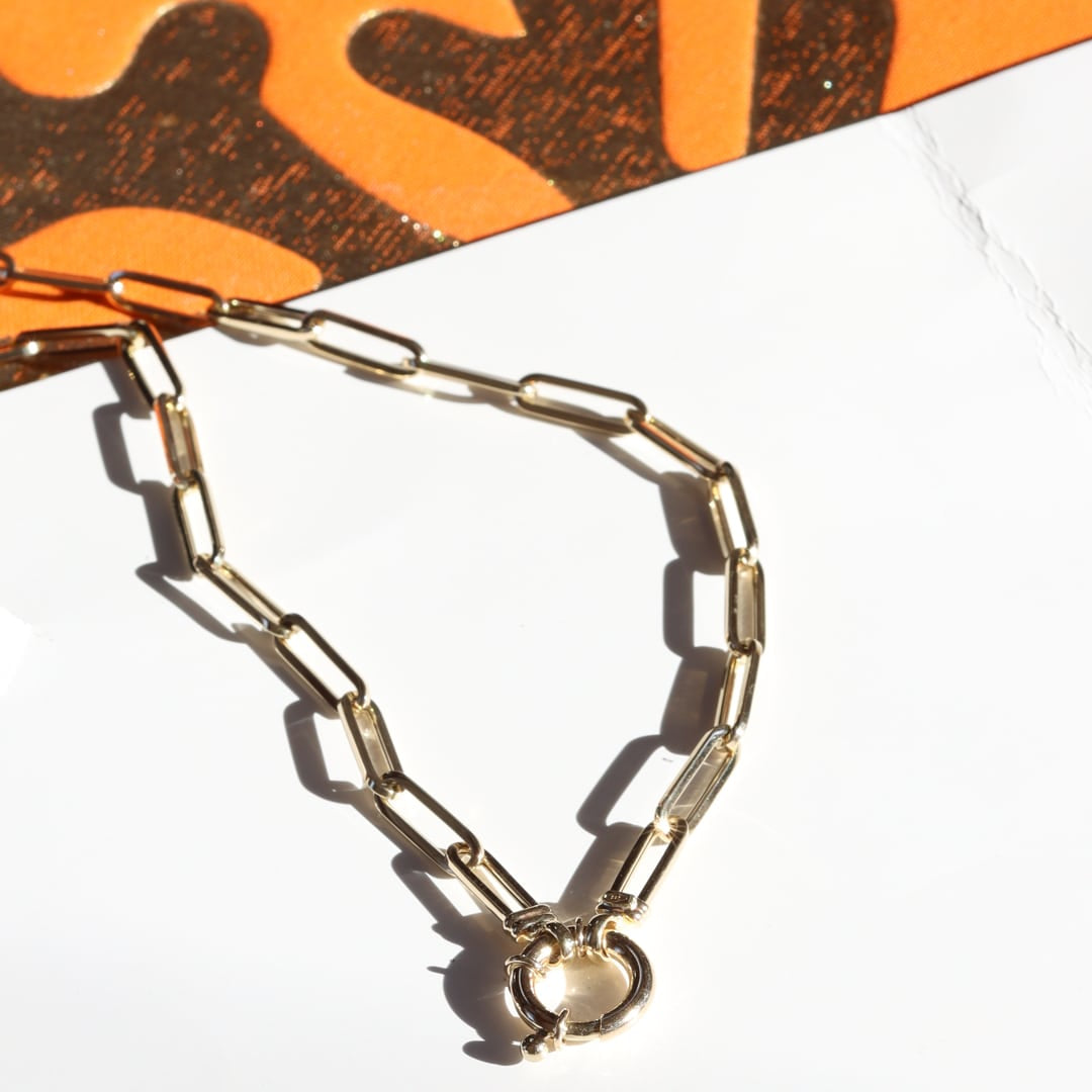 Alexia | 14K Paperclip Bold Necklace