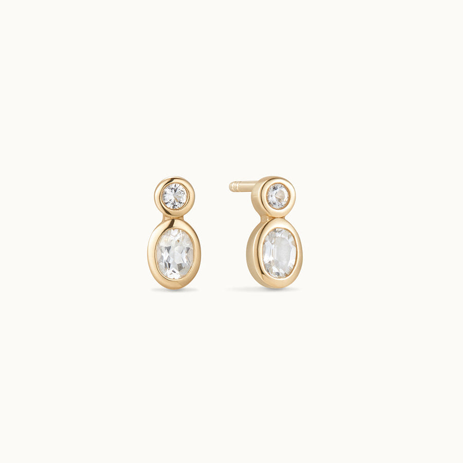 Willow White Topaz Earrings