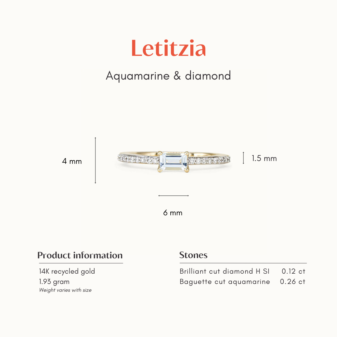 Letizia | Aquamarine & Diamond