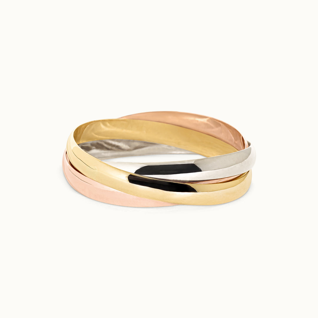 Tricolour Trinity Ring