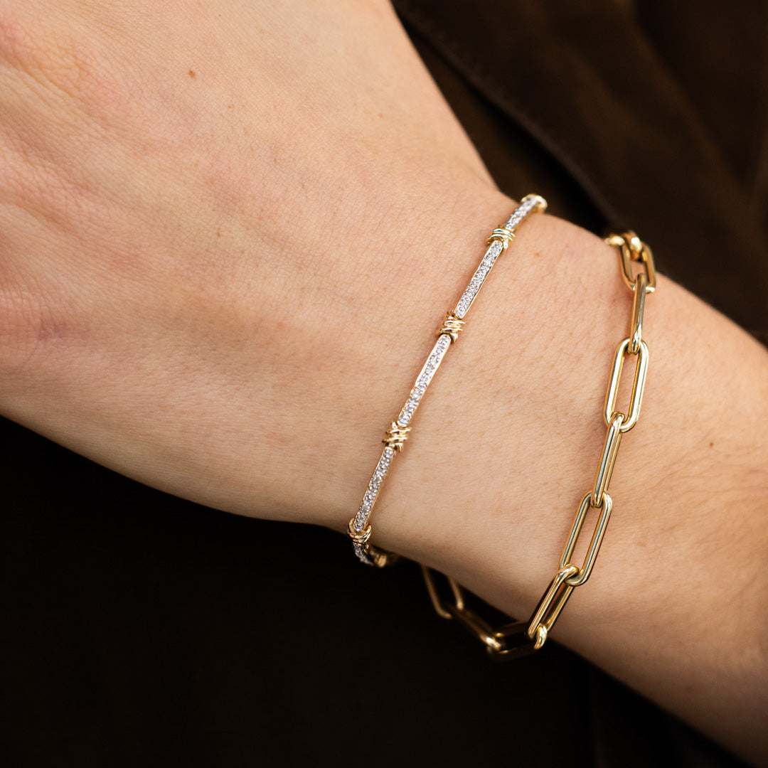 Vintage Paperclip Armband