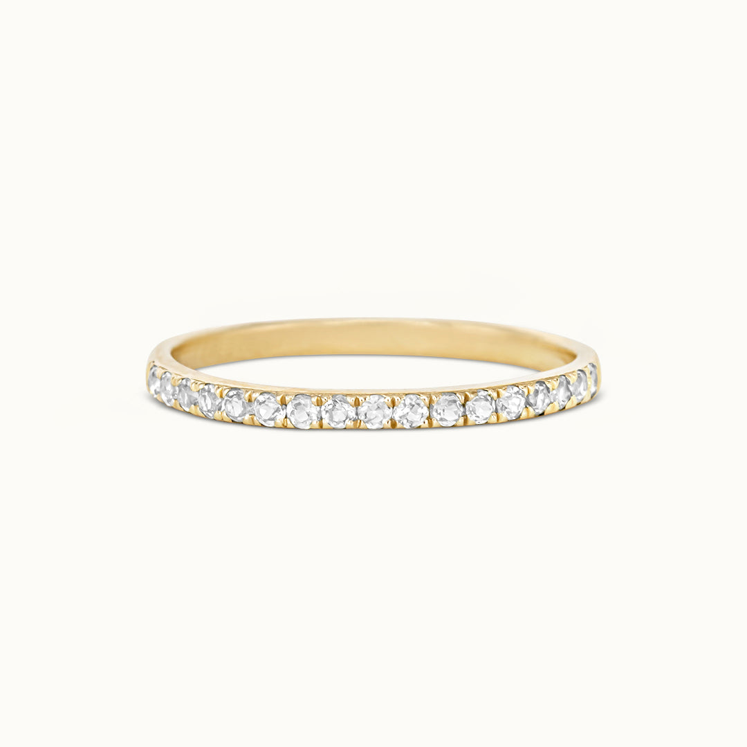 Halo Half Eternity Ring Diamant