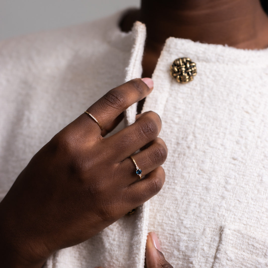 Diamond Rice Petite Ring