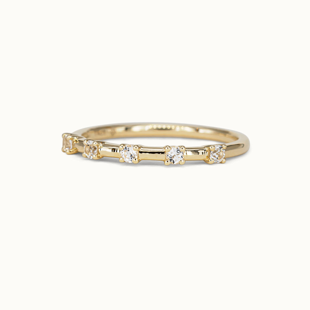 Mary | 14K Witte Topaas