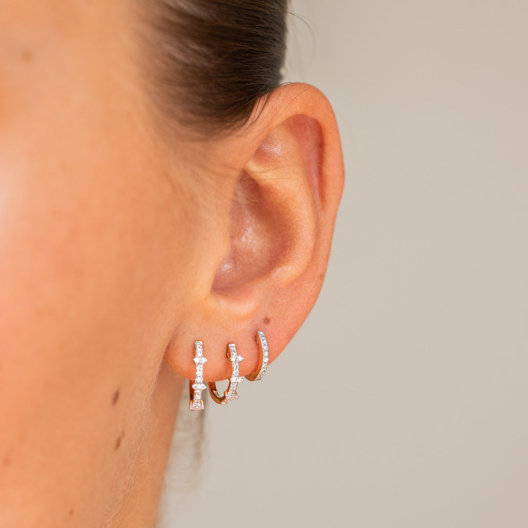 Norma | 14K Diamond Earrings 10mm