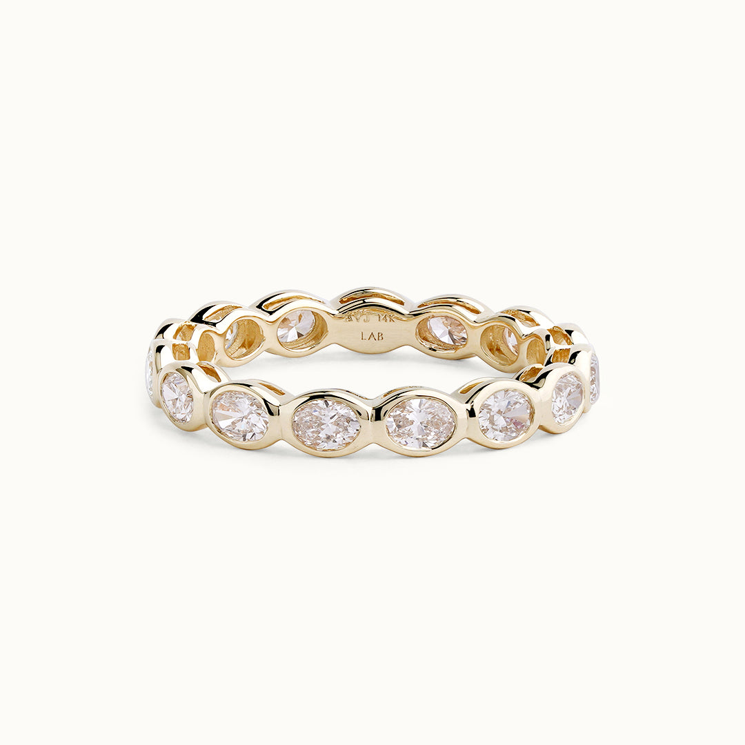 Full Eternity Oval East West Bezel