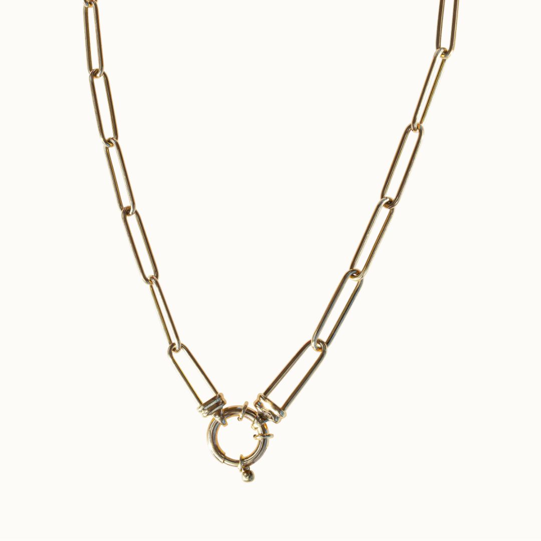 Alexia | 14K Paperclip Necklace