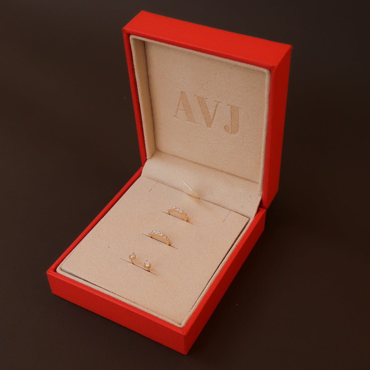 Bold Diamond Huggies + Glint Piercing Set