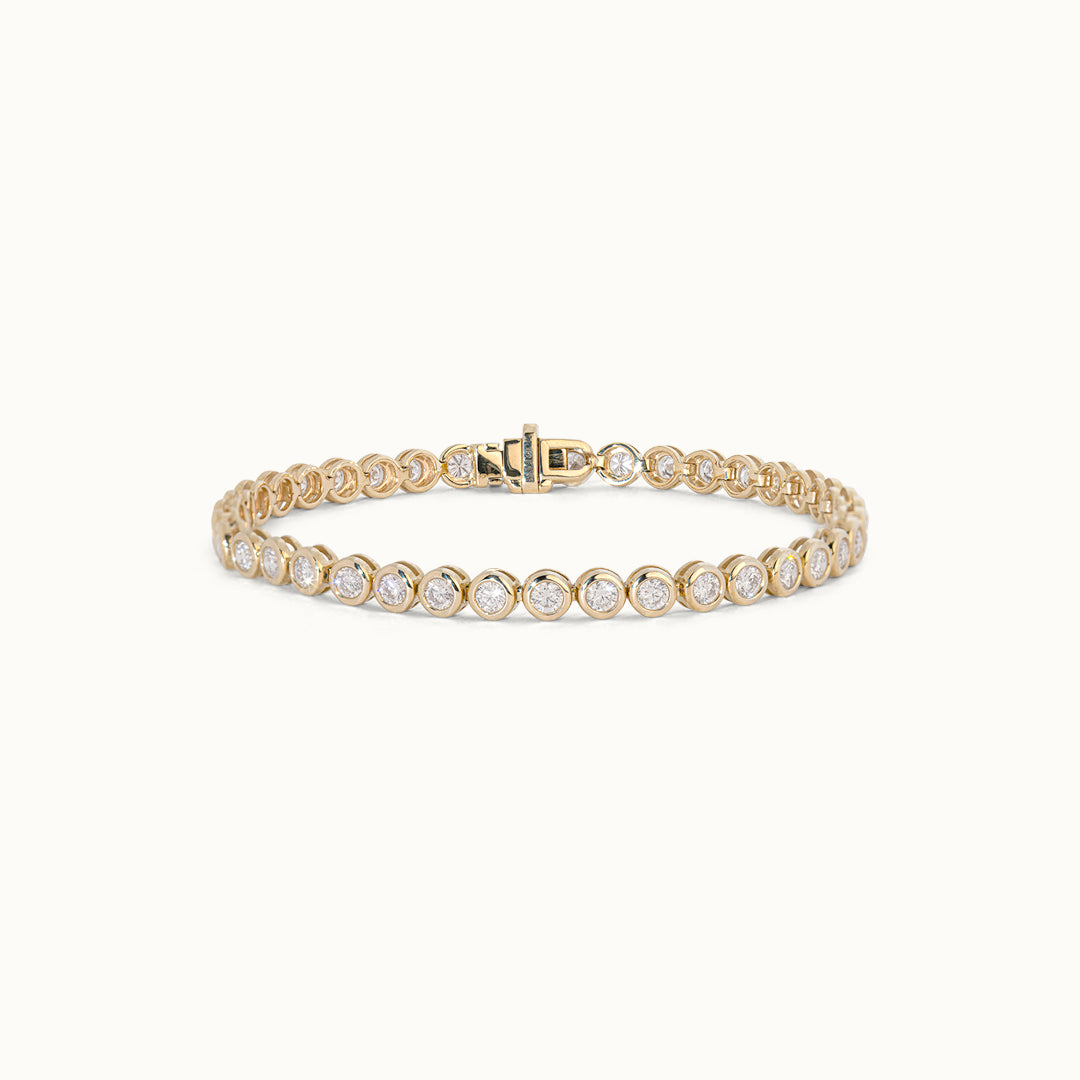 Bezel Tennis Armband 3 ct