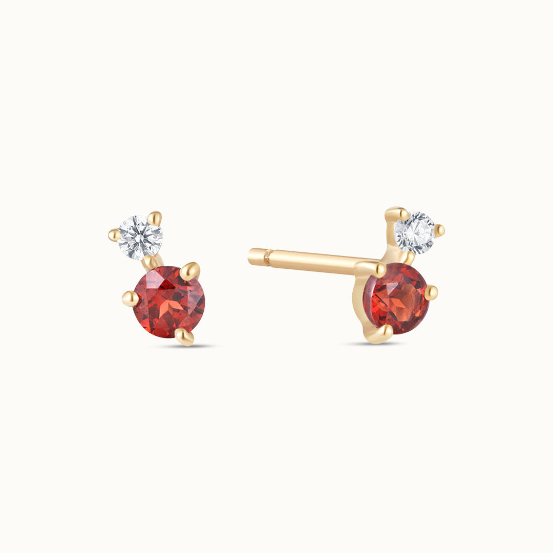 Brilliance Gemstone Stud