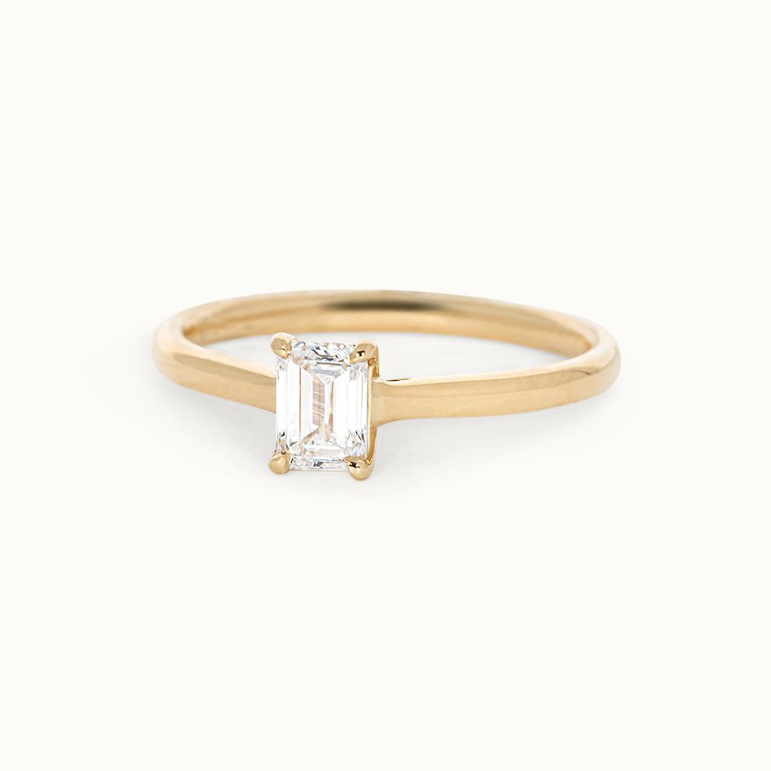Smaragd Geslepen 0.5 ct Ring