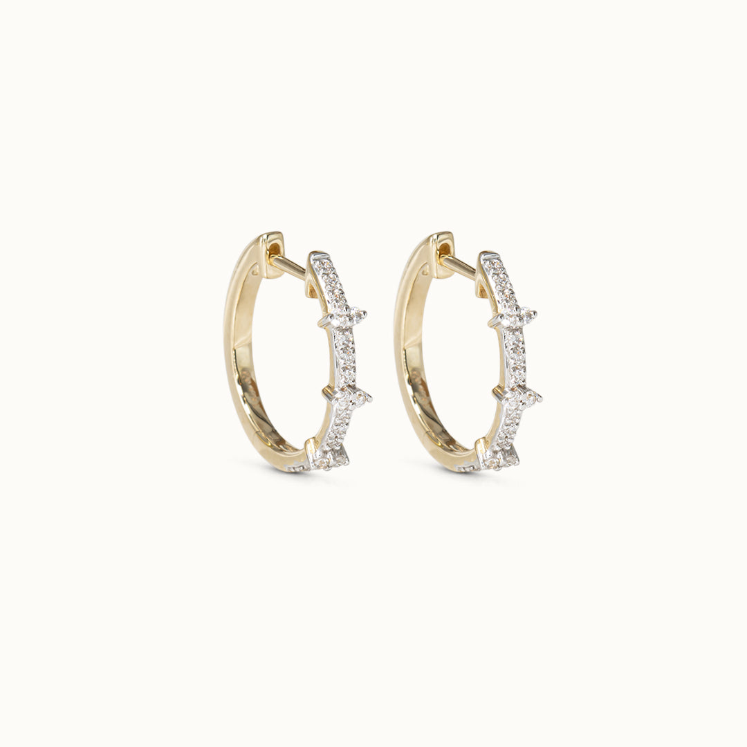 Bette Diamant Huggies 14mm