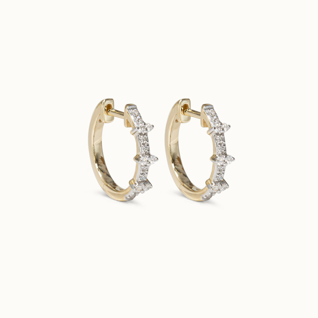 Bette | Diamant Huggies 12mm