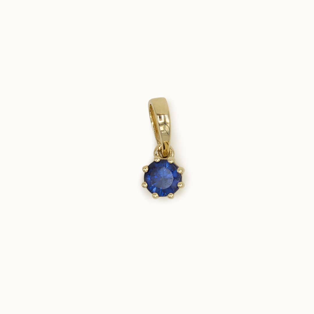 Amanda Birthstone Pendant Sapphire Round