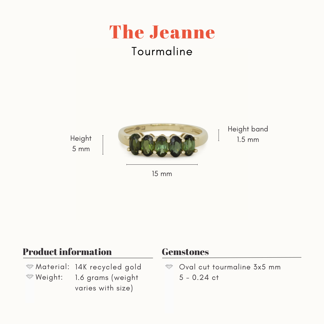 The Jeanne | 14K Toermalijn