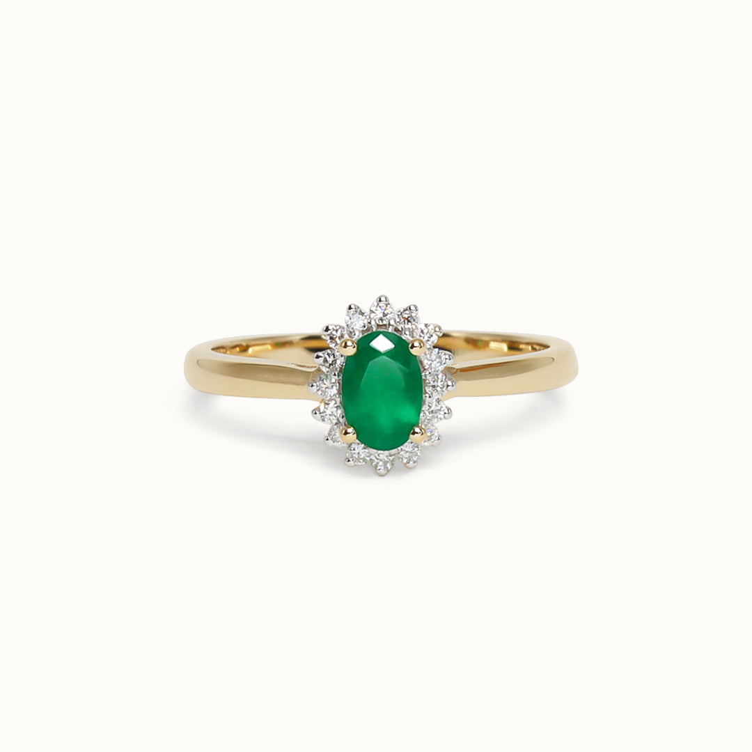 Spencer | 14K Emerald and Diamond