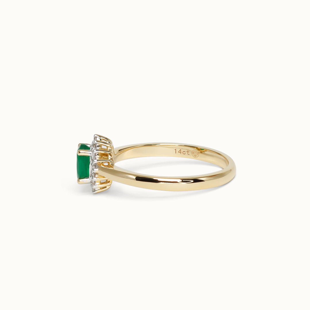 Spencer Petite | Emerald & Diamond