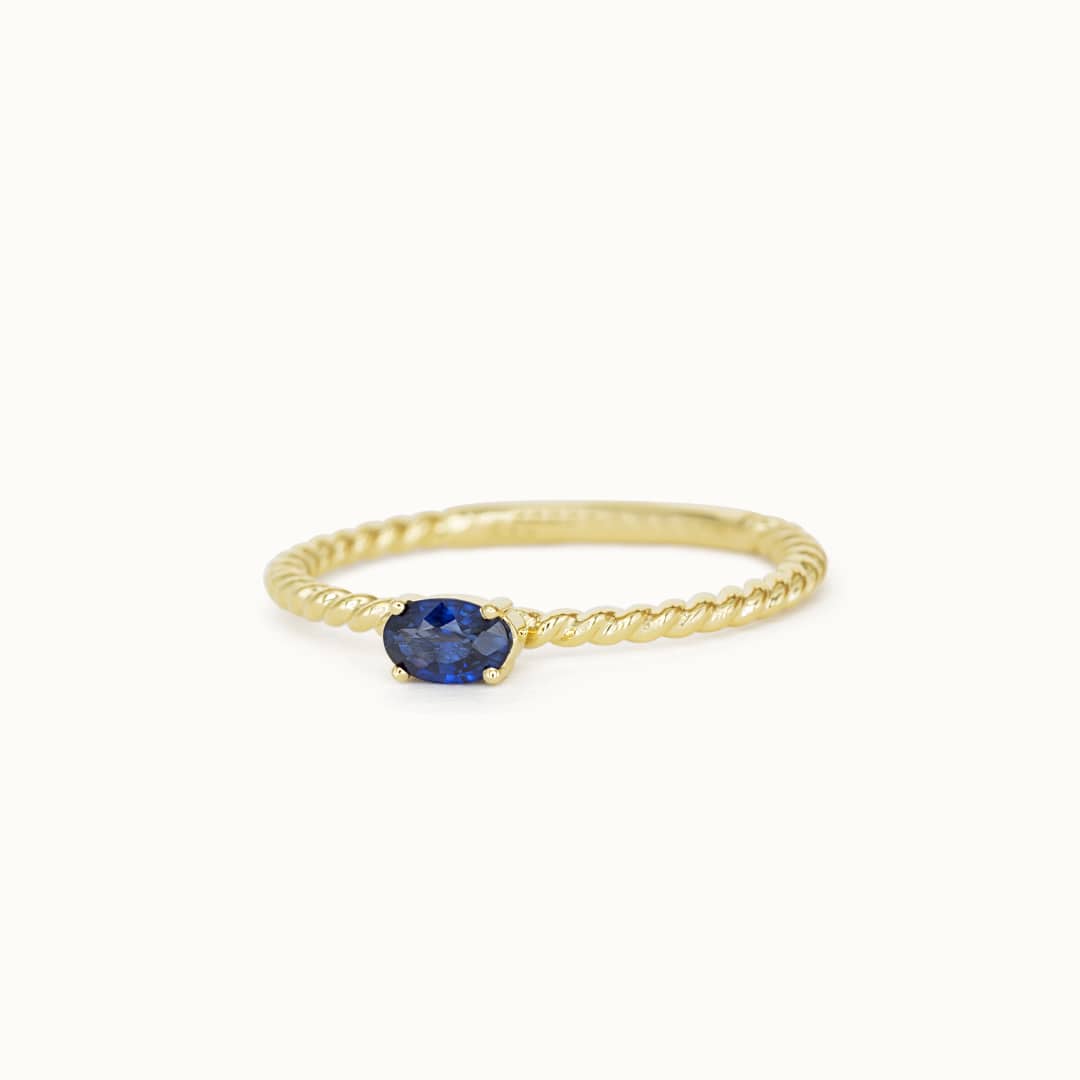 Louise | 14K Twisted Sapphire