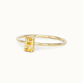 Tiny Citrine Rectangled Stacker