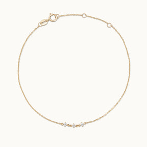 Iris Triple Diamond Bracelet