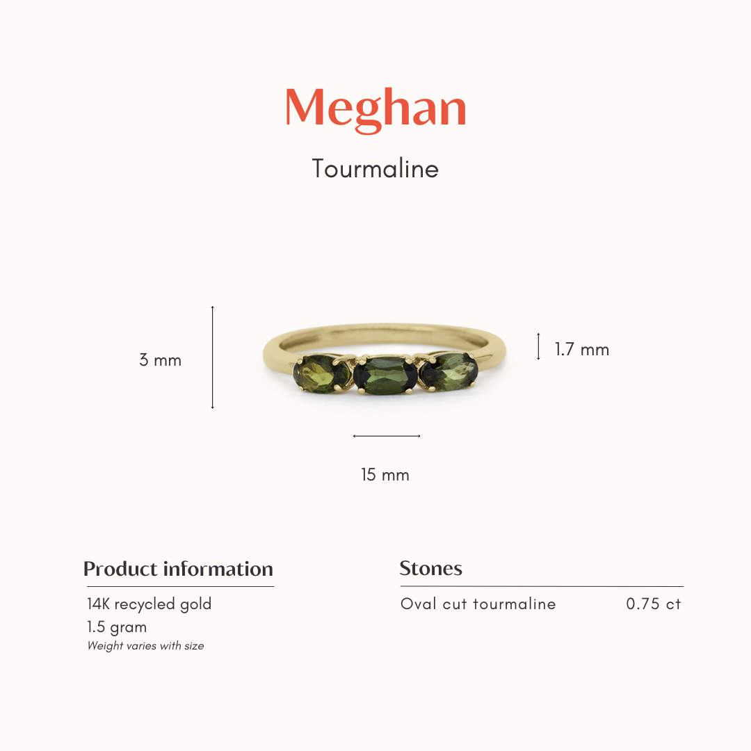 Meghan | 14K Saffier