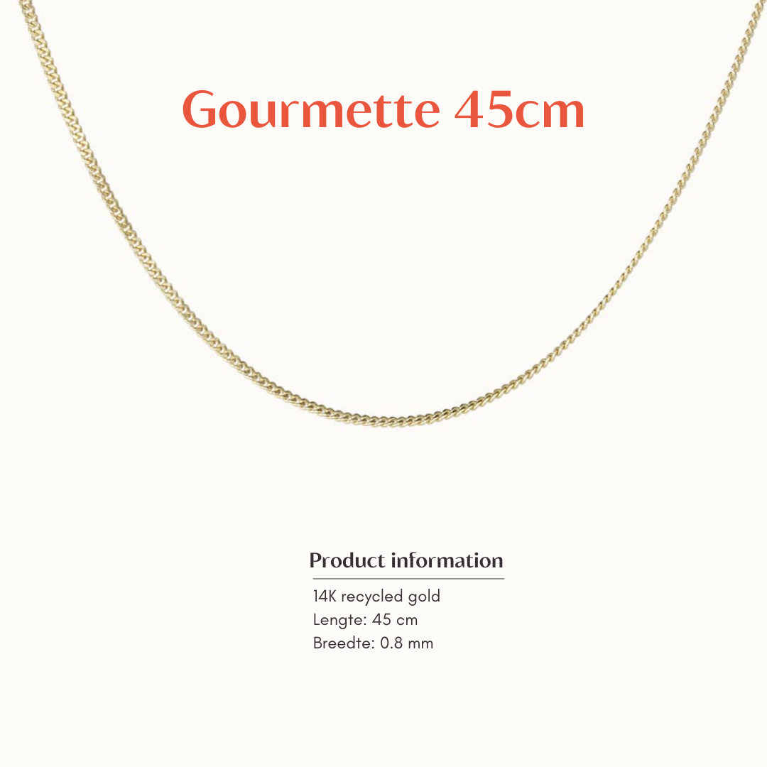 Gourmette Ketting 0.8mm