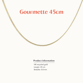 Gourmette Ketting 0.8mm