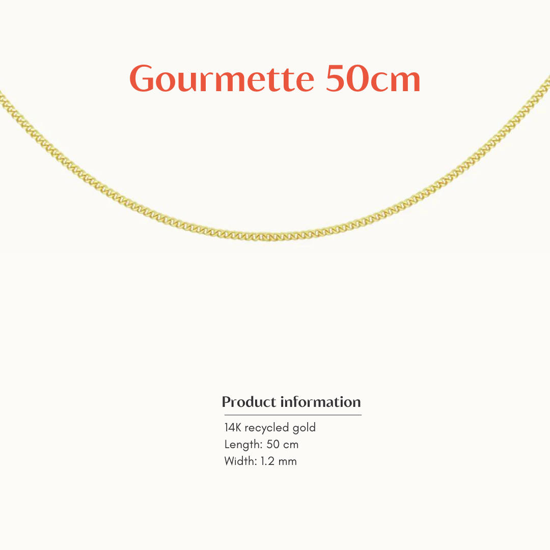 Gourmette Collier 50cm