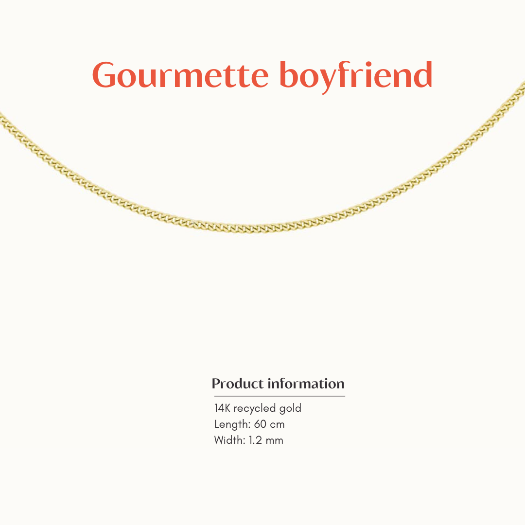 Gourmette Ketting 1.2mm