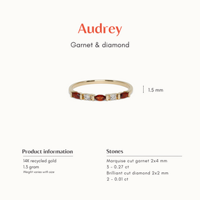 Audrey | Granaat & Diamant
