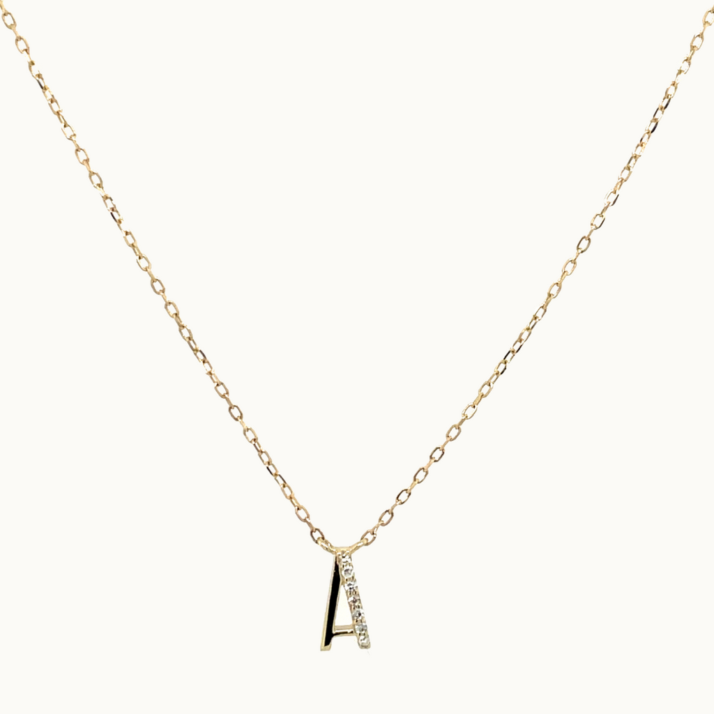 Letter Diamant Ketting