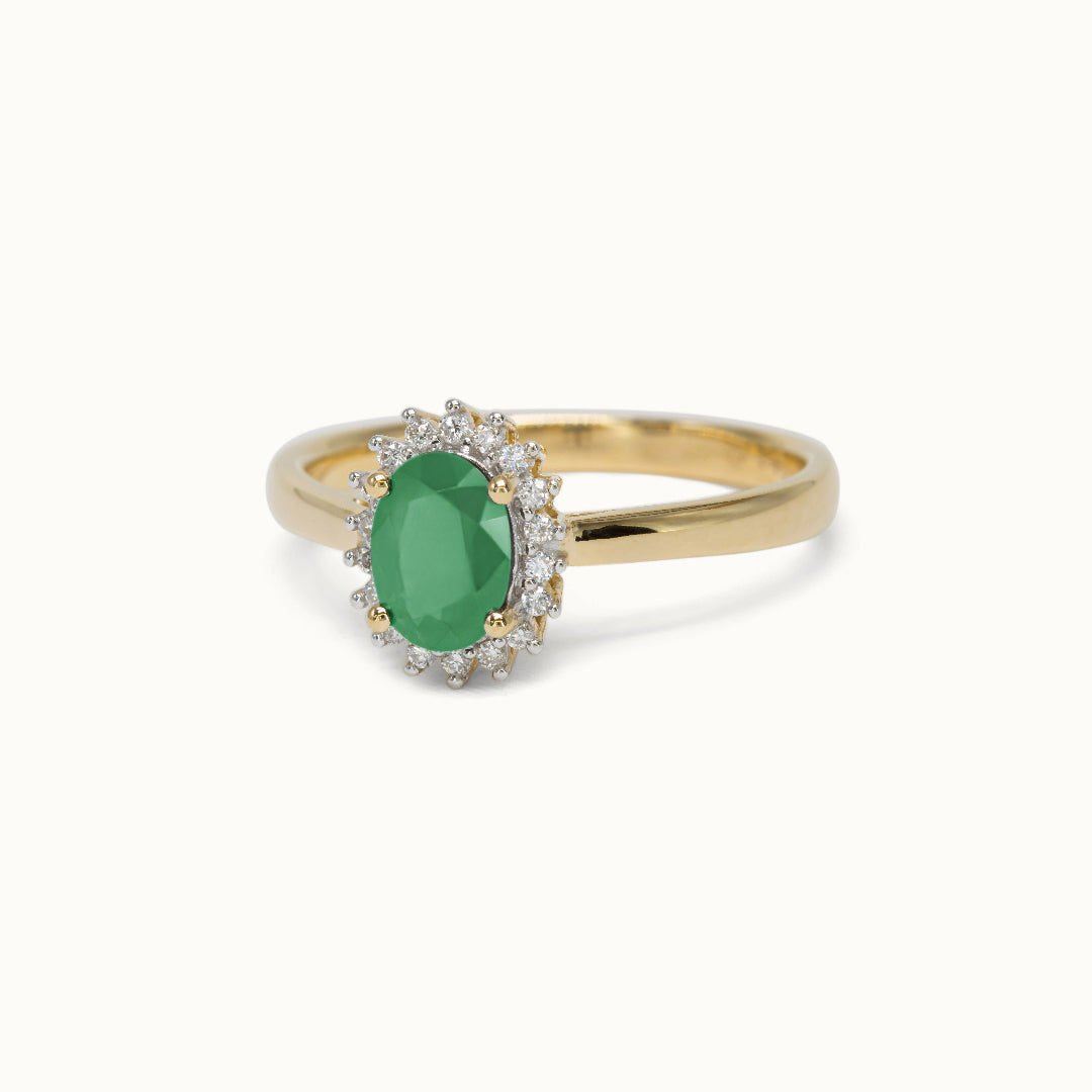 Spencer | 14K Emerald and Diamond