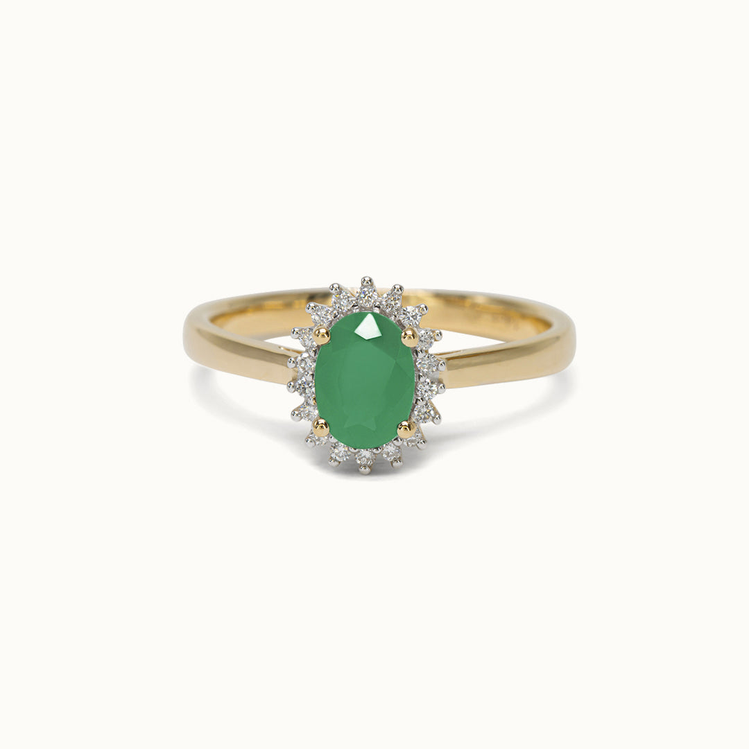 Spencer | 14K Emerald and Diamond