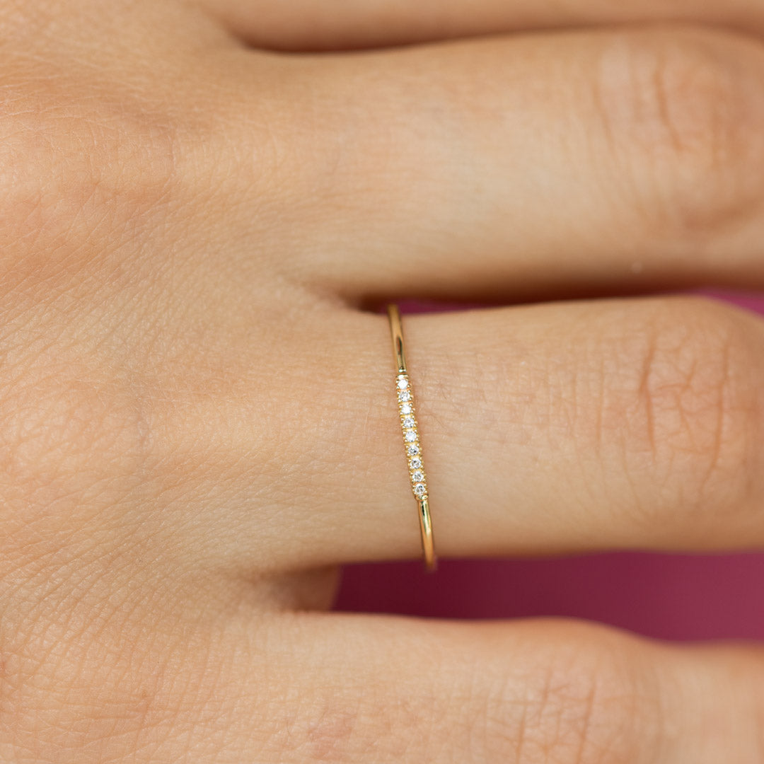 Diamond Row Petite Ring