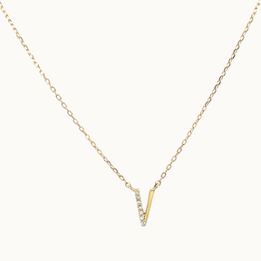 Letter Diamant Ketting