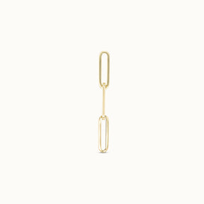 Three Paperclip Link Earrings