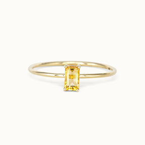 Tiny Citrine Rectangled Stacker