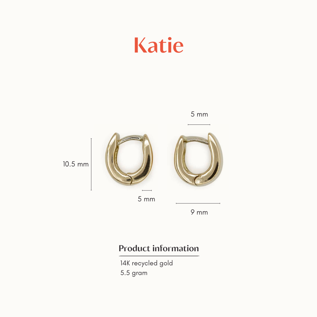 Katie | 18K Small Earrings