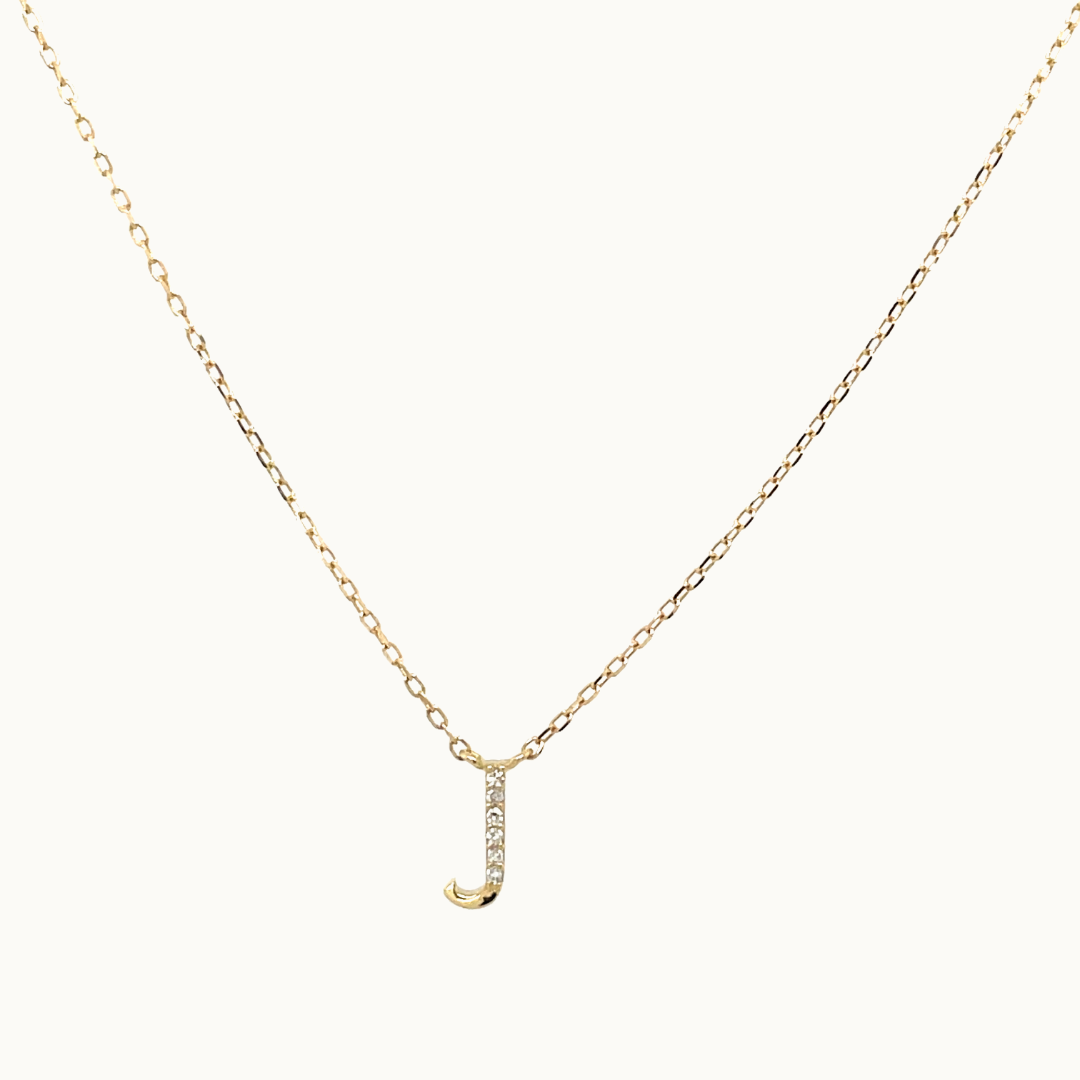 Letter Diamant Ketting