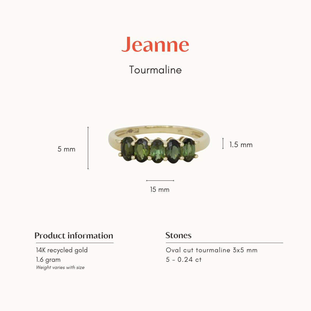 The Jeanne | 14K Tourmaline