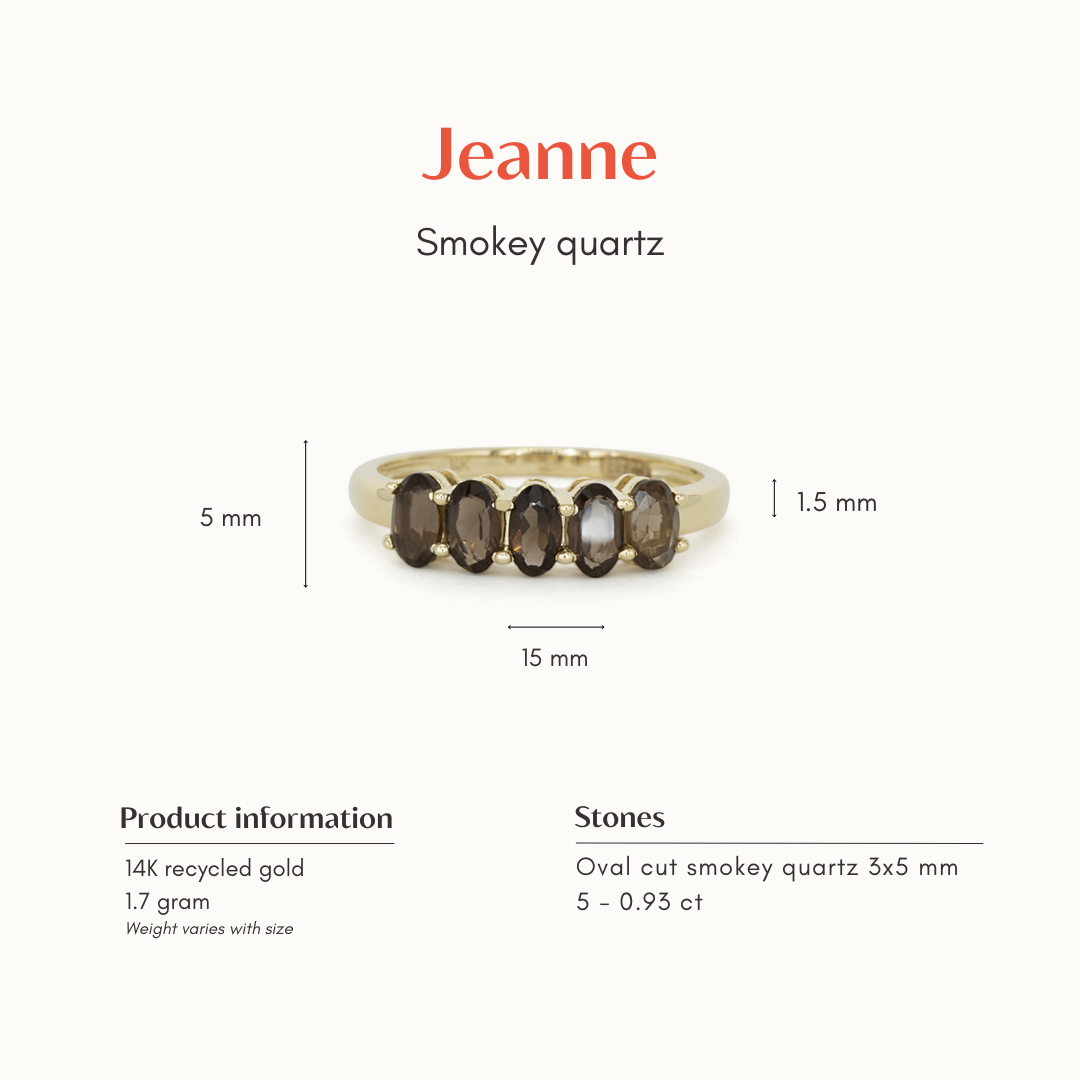 The Jeanne | 14K Smoky Quartz