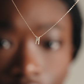 Letter Diamant Ketting