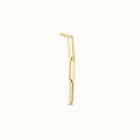 Three Paperclip Link Earrings