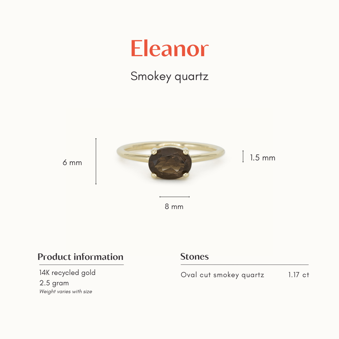 TheEleanor | 14K Smoky Quartz