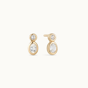 Willow White Topaz Earrings