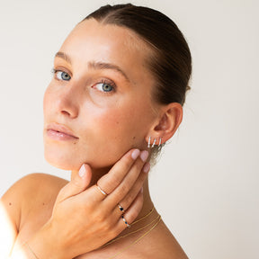 Sapphire and Diamond Trilogy Ring