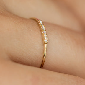 Diamond Row Petite Ring