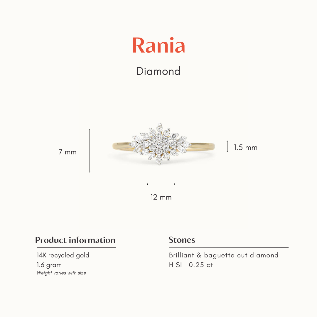 Rania | 14K Diamond