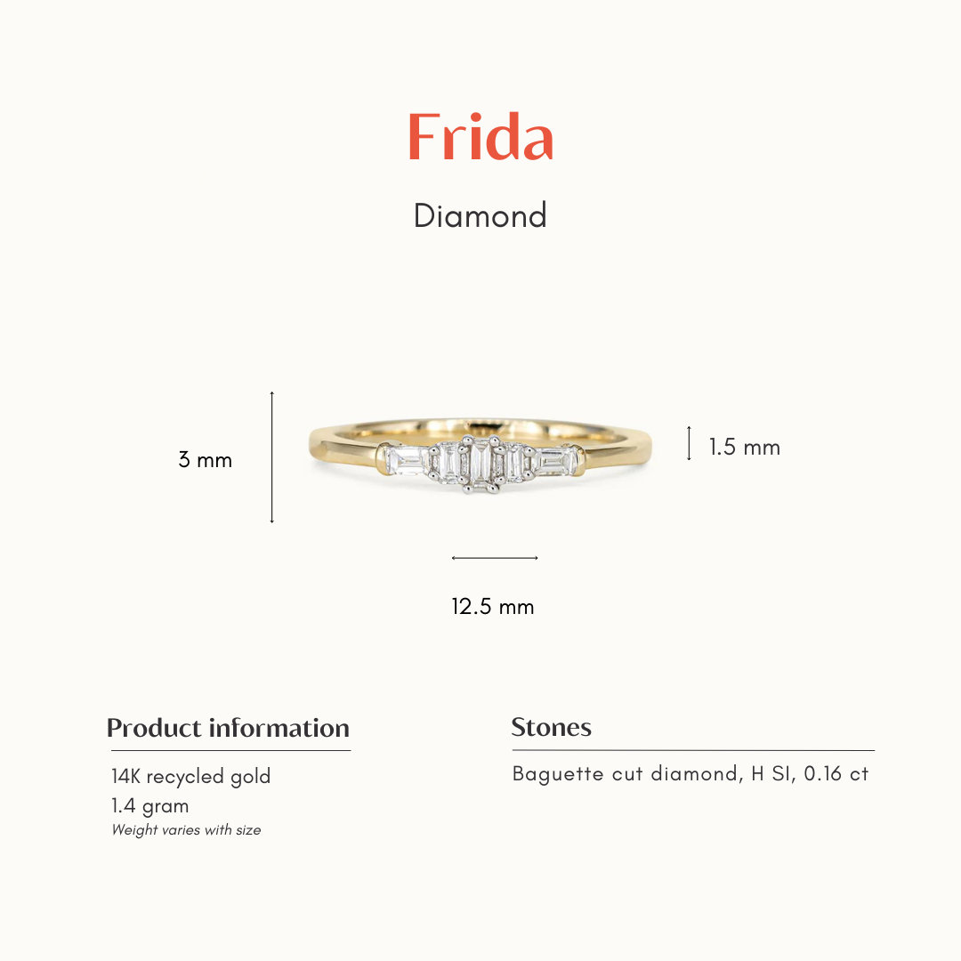Frida | Diamanten Baguette